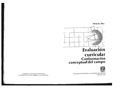 Evaluación Curricular Conformacion Conceptual del Campo