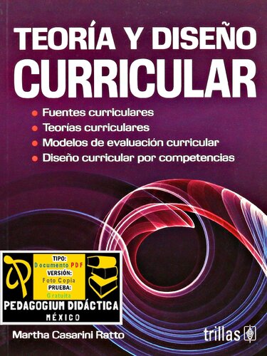 Teoría y Diseño Curricular