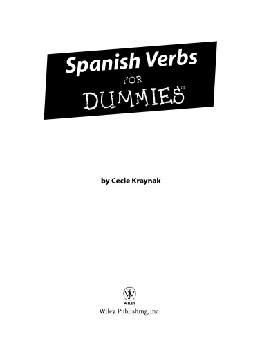 Spanish Verbs For Dummies