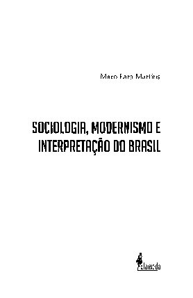 Sociologia, Modernismo e Interpretação do Brasil