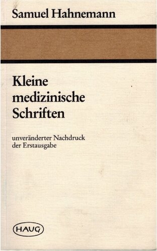 Kleine medizinische Schriften