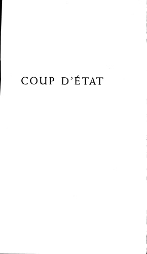 Coup d'Etat: A Practical Handbook