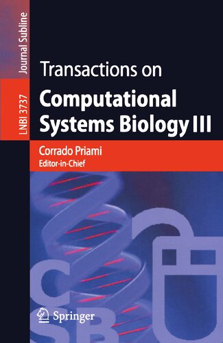 Transactions on Computational Systems Biology III (Lecture Notes in Computer Science, 3737)