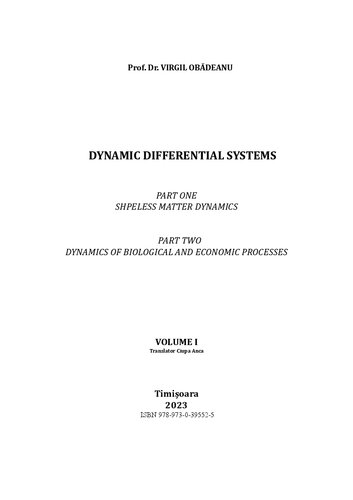 Dynamic Differential Systems