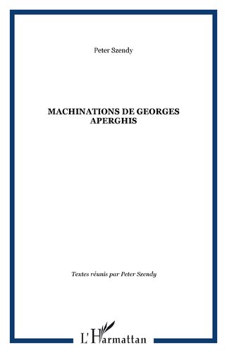 Machinations de Georges Aperghis (French Edition)