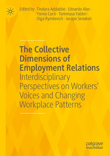 The Collective Dimensions of Employment Relations: Interdisciplinary Perspectives on Workers’ Voices and Changing Workplace Patterns