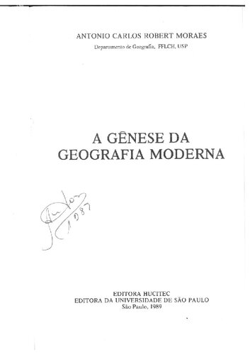 A gênese da geografia moderna