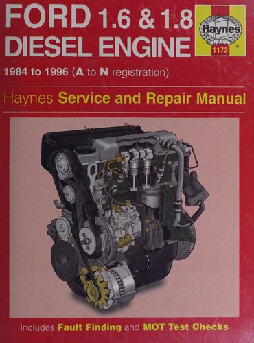 Haynes Ford 1.6 & 1.8 Diesel Engine Service and Repair Manual