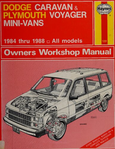Haynes Dodge Caravan & Plymouth Voyager Mini-Vans Owners Workshop Manual 1984 thru 1988