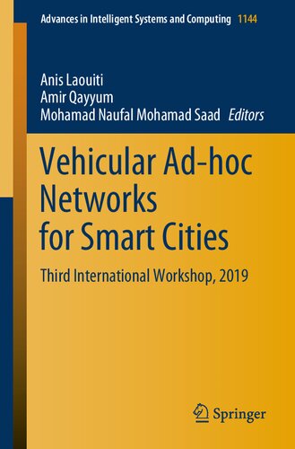 Vehicular Ad-hoc Networks for Smart Cities: Third International Workshop, 2019 (Advances in Intelligent Systems and Computing, 1144)