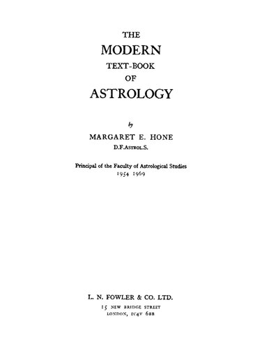 The Modern Text-book of Astrology