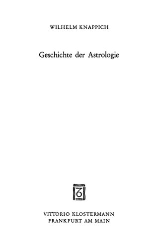 Geschichte der Astrologie