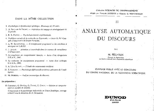 Analyse automatique du discours