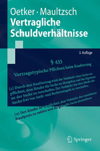 Vertragliche Schuldverhältnisse (Springer-Lehrbuch) (German Edition)