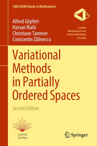 Variational Methods in Partially Ordered Spaces (CMS/CAIMS Books in Mathematics, 7)