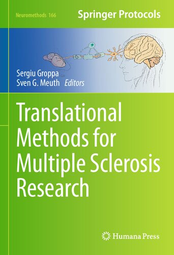 Translational Methods for Multiple Sclerosis Research (Neuromethods, 166)