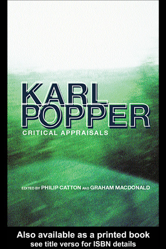 Karl Popper: Critical Appraisals