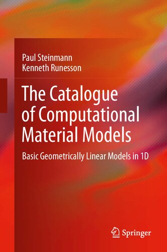 The Catalogue of Computational Material Models: Basic Geometrically Linear Models in 1D