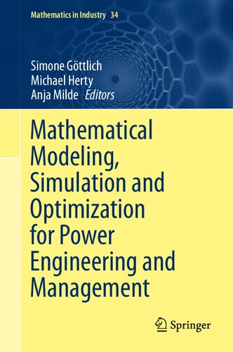 Mathematical Modeling, Simulation and Optimization for Power Engineering and Management (Mathematics in Industry, 34)