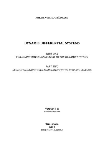 Dynamic Differential Systems