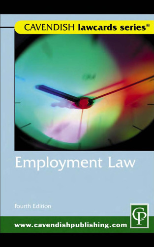 Employment LawCard 4ED (Lawcards)