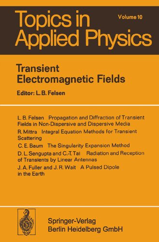 Transient Electromagnetic Fields (Topics in Applied Physics, 10)