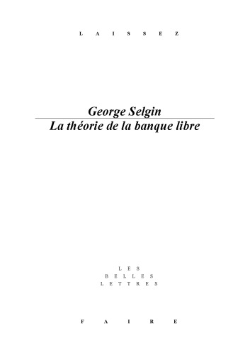 La theorie de la banque libre