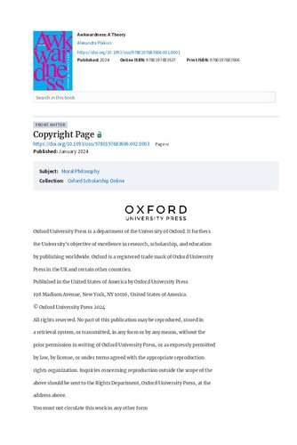 Awkwardness: A Theory