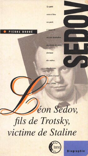 Léon Sédov, fils de Trotsky, victime de Staline