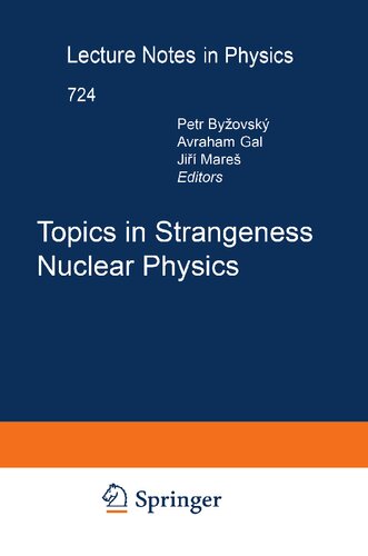 Topics in Strangeness Nuclear Physics (Lecture Notes in Physics, Vol. 724)