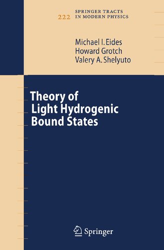Theory of Light Hydrogenic Bound States (Springer Tracts in Modern Physics, 222)