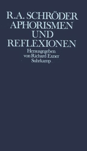 Aphorismen und Reflexionen