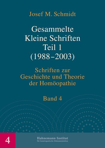 Gesammelte Kleine Schriften Teil 1 (1988 - 2003)