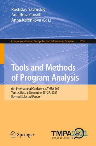 Tools and Methods of Program Analysis: 6th International Conference, TMPA 2021, Tomsk, Russia, November 25–27, 2021, Revised Selected Papers