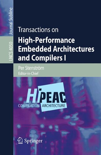 Transactions on High-Performance Embedded Architectures and Compilers I