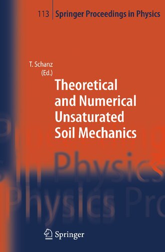 Theoretical and Numerical Unsaturated Soil Mechanics
