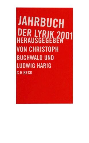 Jahrbuch der Lyrik 2001