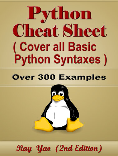 Python Cheat Sheet, Syntax Quick Reference Handbook, by Table and Chart : Syntax Quick Study Guide