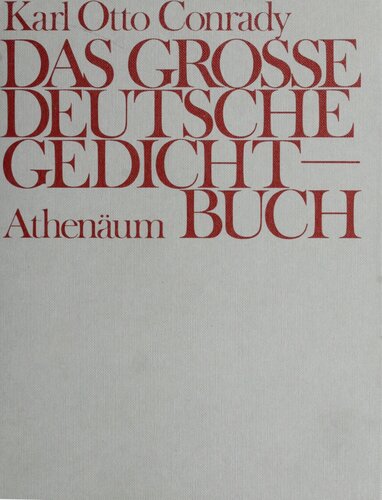 Das große deutsche Gedichtbuch