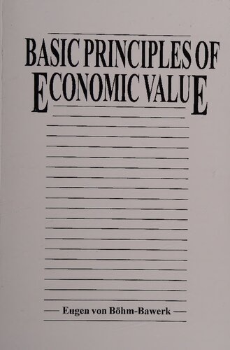 Basic Principles of Economic Value