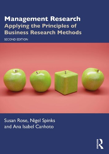 Management Research: Applying The Principles Of Business Research Methods