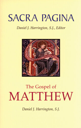 Sacra Pagina: The Gospel of Matthew (Volume 1)
