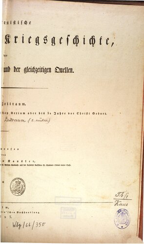 Synchronistische Übersicht der Kriegsgeschichte, der Fortschritte der Kriegskunst und der gleichzeitigen Quellen