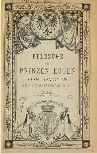 Der Türkenkrieg 1716 - 18 : Feldzug 1716