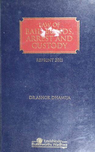 Law Of Bail Bonds Arrest & Custody