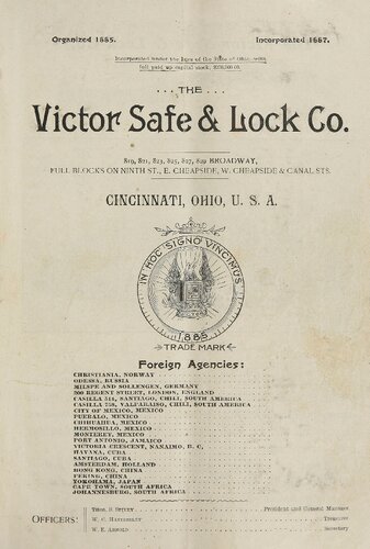 The Victor Safe & Lock Co. Catalogue 1902