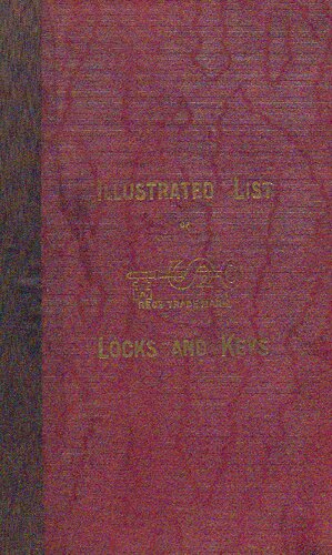 Illustrated List of Locks and Keys 1903 Catalogue