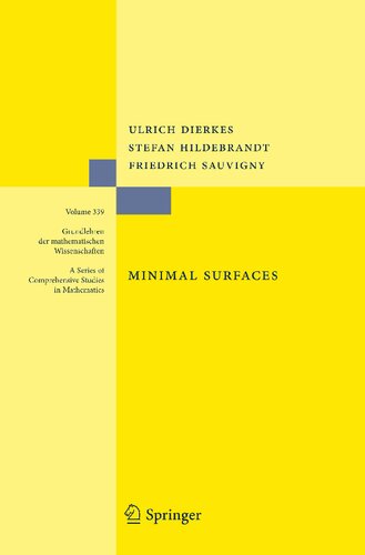 Regularity of Minimal Surfaces (Grundlehren Der Mathematischen Wissenschaften)