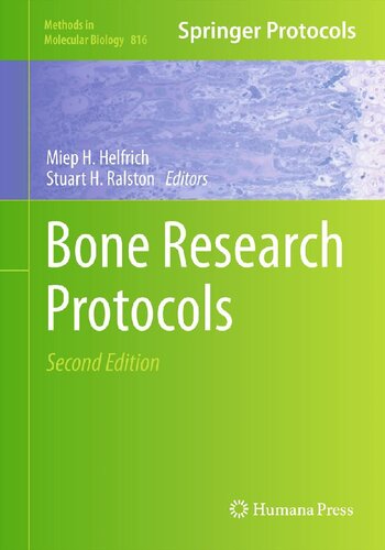 Methods in Molecular Medicine, Volume 80: Bone Research Protocols