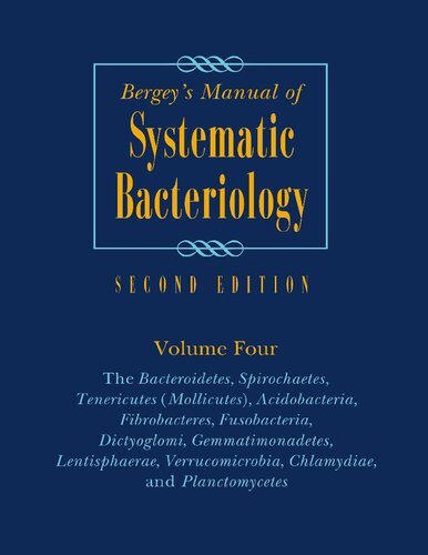 Bergey's Manual of Systematic Bacteriology, Volume 4